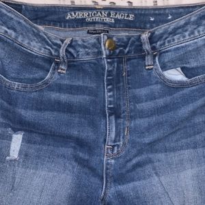 American Eagle medium rise jeans; US 10